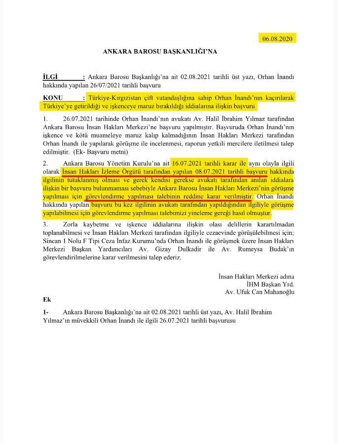ELDEN ELE DOSTLAR- ÖNEMLİ! ✅Kırgızistan'dan zorla kaçırılan ve gördüğü işkence sonucu kırılan kolunun görüntüsü devletin resmi ajansı tarafından dünyaya duyurulan Orhan İnandı hakkında Ankara Barosu tarafından hazırlanan ancak yayımlanamayan aşağıdaki raporla ilgili şu…