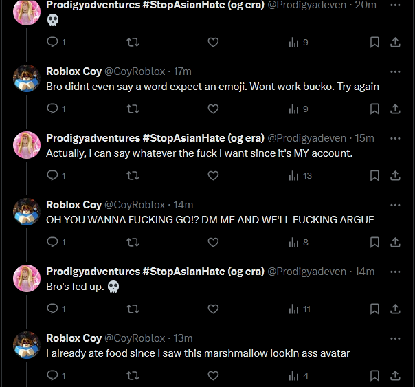 CoyRoblox's tweet photo. Just had like an argument with someone because just saw an avatar that is naked and looks like a marshmallow but we stopped arguing. https://t.co/VoGxFntZ1H