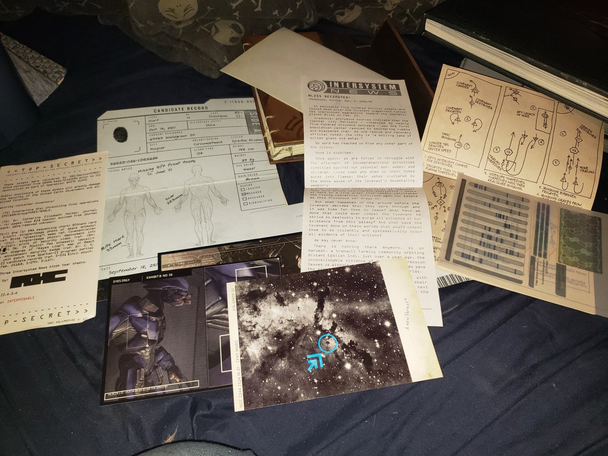 Selling Dr. Halsey'd journal from the Halo Reach collector's edition and all the inserts from it. $45 + shipping.