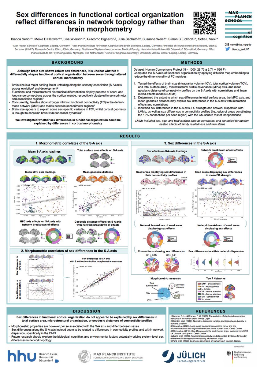 bianca_serio97's tweet image. Looking forward to presenting my poster on disentangling sex differences in functional organization from brain morphometry @OSSDTweets in Bergen 
(Poster 109)! Drop by on Tuesday 7th May at 10 AM for a chat🧠 #OSSDtweets #OSSD2024

biorxiv.org/content/10.110…