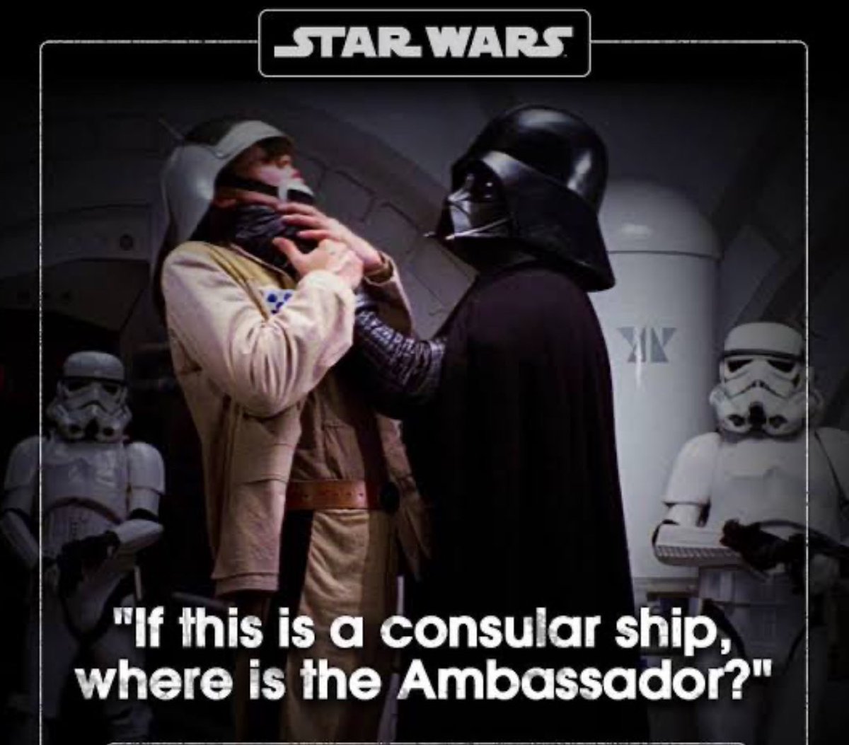 Hey #Darth, he or she is at the #embassy. At a #consulate the top official is the Consular General #wida #StarWars #StarWarsDay #Maythe4bewithyou