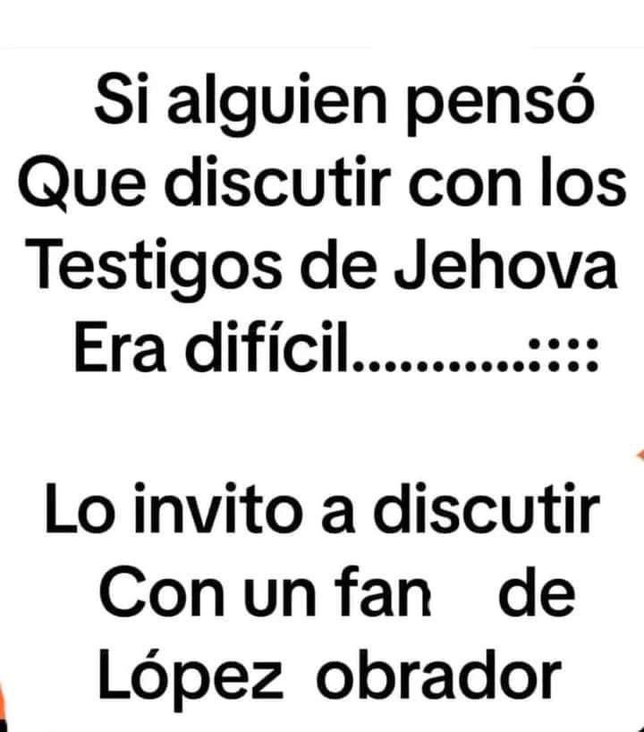 Y la palabra de hoy es “fanático” no importa si es del naquete de palacio, o de religión o de lo que sea, el fanatismo pierde la realidad de las cosas!