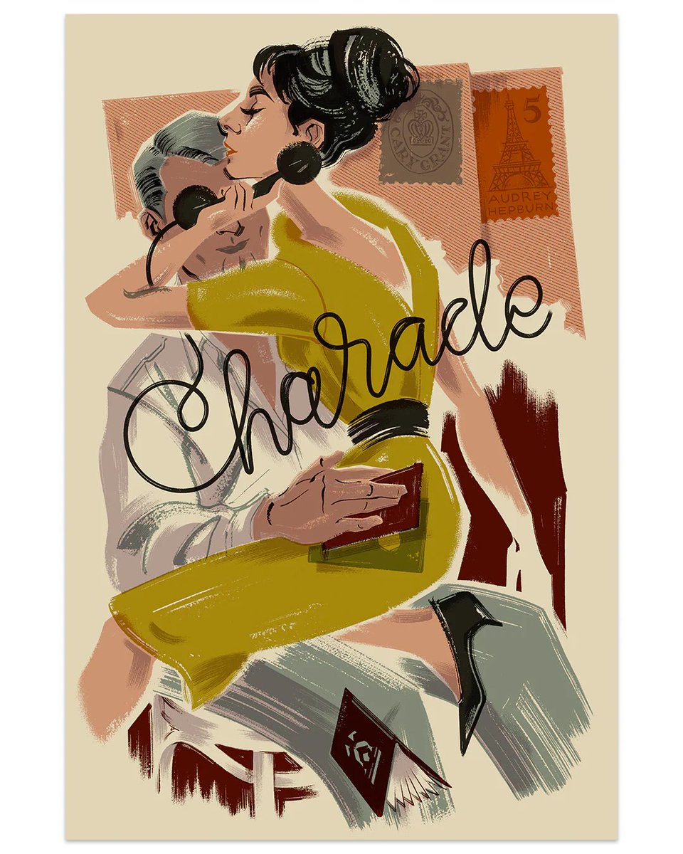 @classicfilmgeek #Charade (1963)
with #CaryGrant 
Alternative Art by #AnneBenjamin