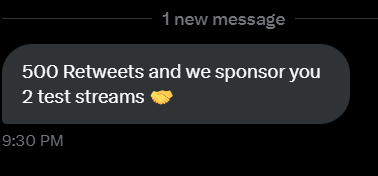 GUYS!!! ⚠️⚠️RETWEET THIS TWEET⚠️⚠️ My biggest chance in my life! @empiredropcom admin dropped me one Huge deal! 500 Retweet and can i get that chance after 4 years of streaming, what I always wanted. Just one Retweet for you, years of work for me!