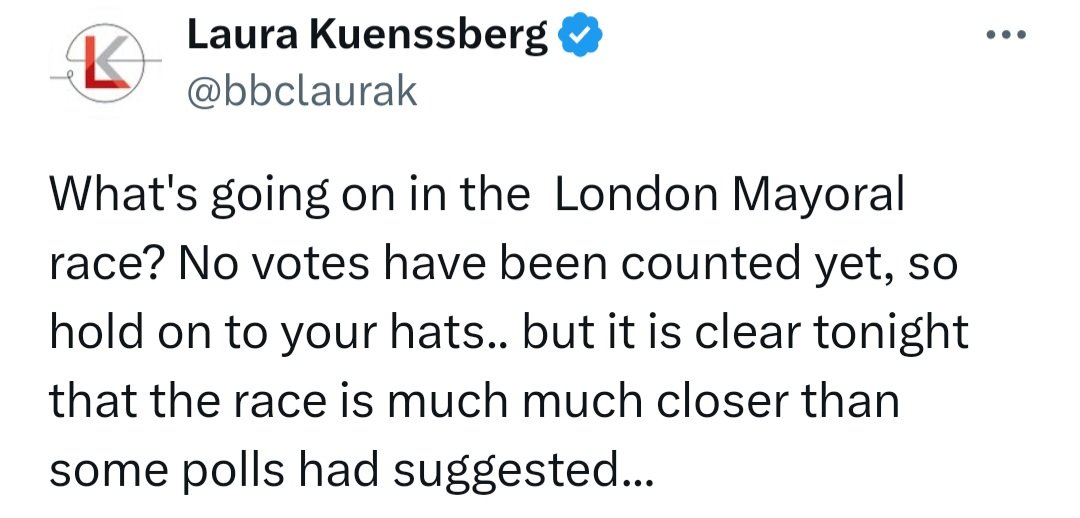 The least that can be said about this is that few people will trust Laura Kuenssberg's political judgement in the future.
