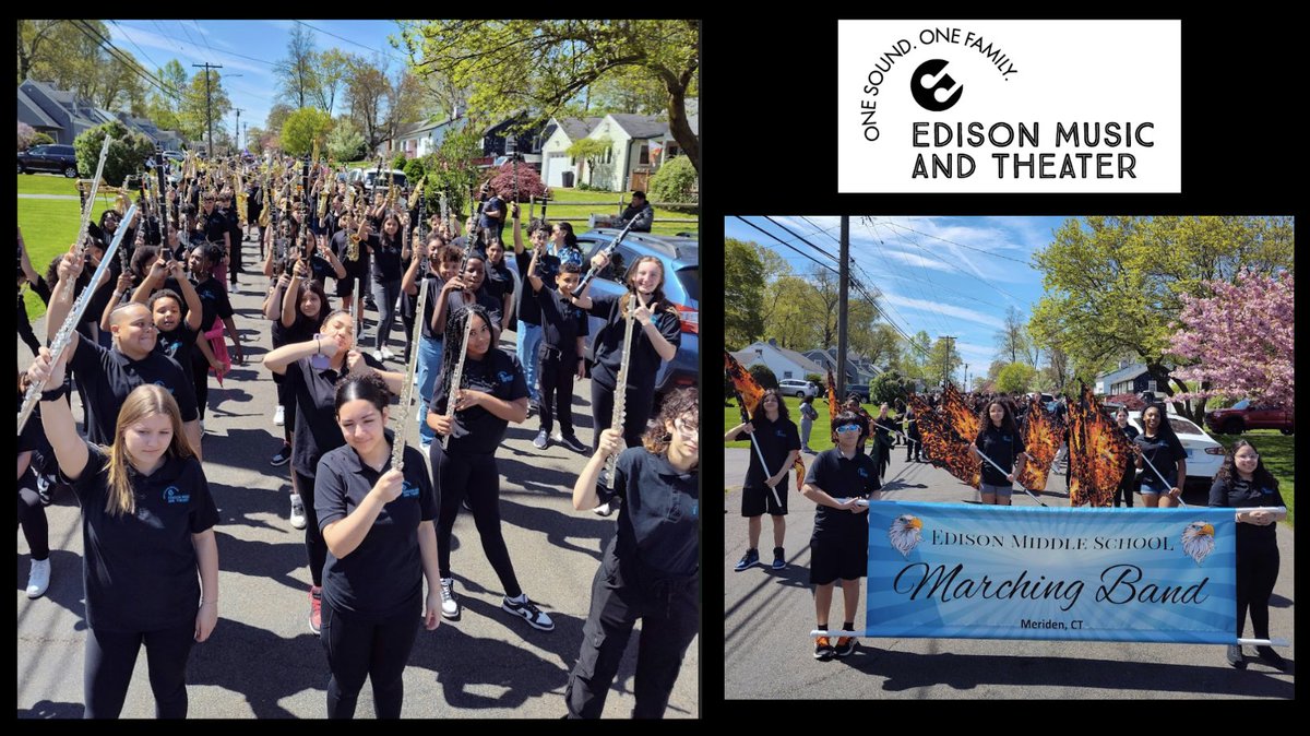 Edison Band enjoyed marching in Saturdays Daffodil Festival Parade at Hubbard Park!!!