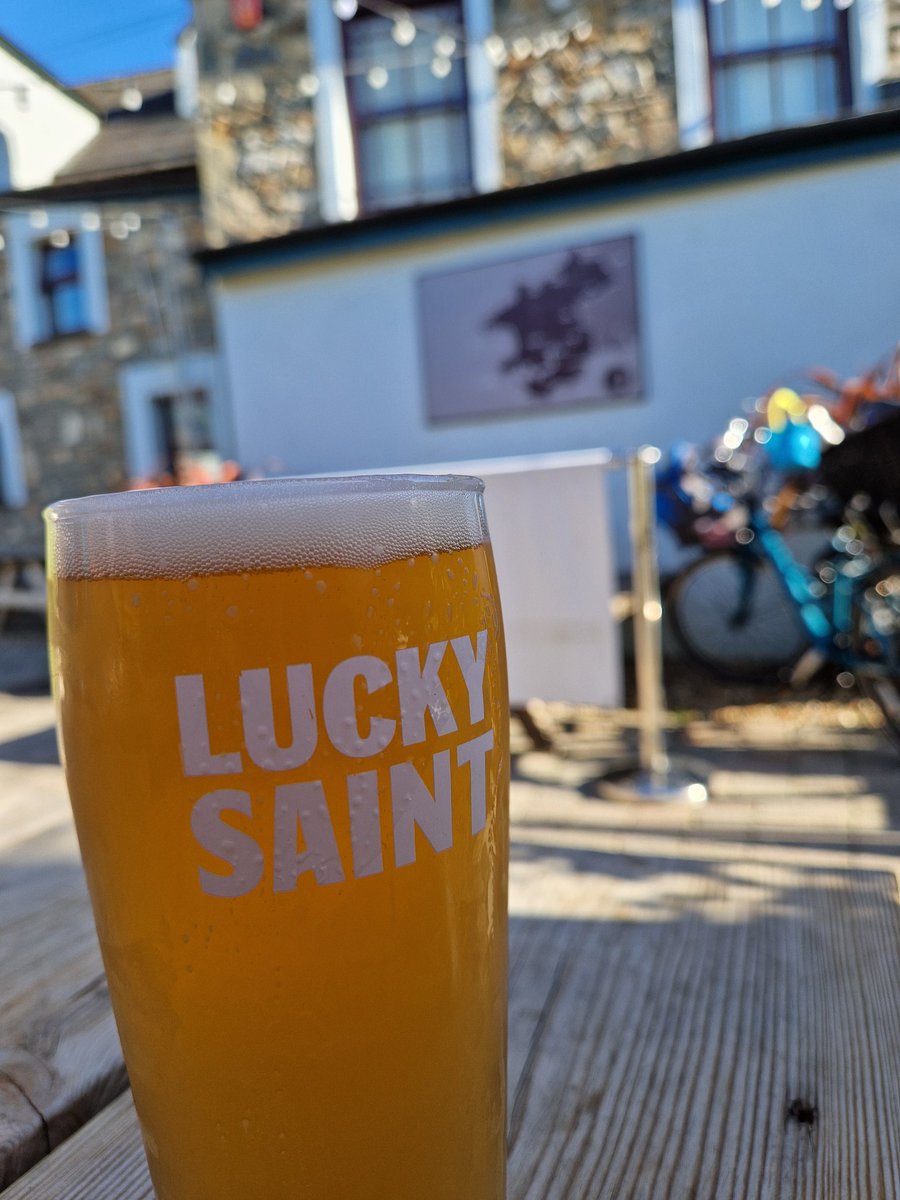 Went for a walk, did a swing, swam in the sea, had some <a href="/LuckySaintBeer/">Lucky Saint</a> .

Good day.