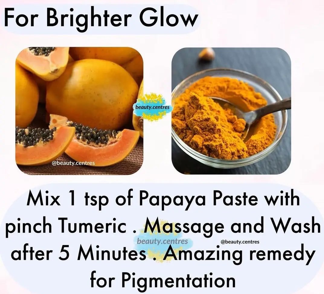 Skin Health Care Recipe Using
Papaya & Turmeric Topically 
Wellness Weekends ❤️‍🩹

1. Exfoliation: Papaya enzymes help remove dead skin cells, promoting smoother skin texture.
2. Brightening: Papaya can help lighten dark spots and hyperpigmentation, leading to a more even skin…