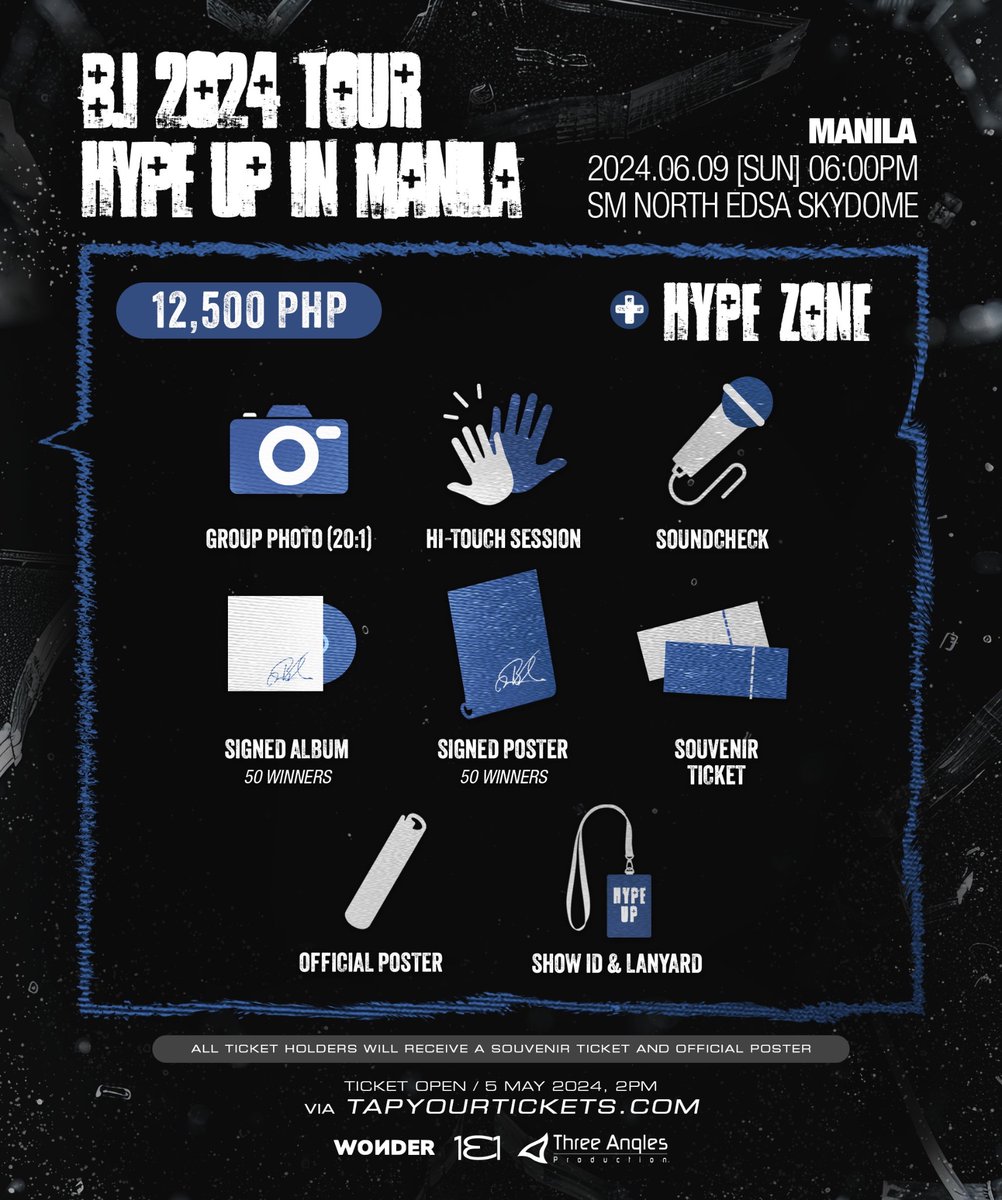 B.I 2024 TOUR “HYPE UP” in MANILA Tickets on sale now : 🎫 bit.ly/HYPEUP_MNL Please be careful when posting your ticket online by adding watermark and hiding important details such as qr code. Let’s go IDs! #HYPEUPinMNL #HYPEUPTOUR #비아이 #HANBIN #BI #ビーアイ
