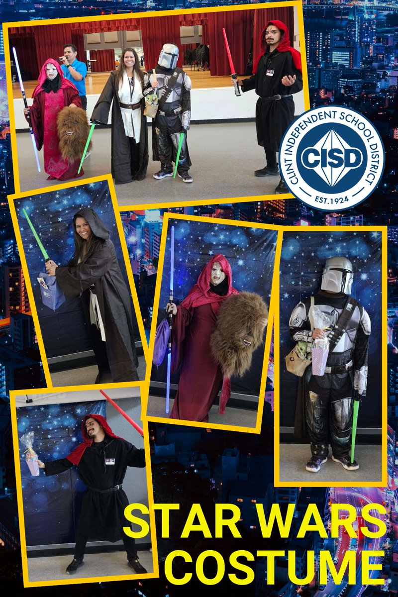 STAR WARS COSTUME CONTEST PARTICIPANTS 
MAY THE 4TH BE WITH YOU... @ClintISD @ClintISD_SPED