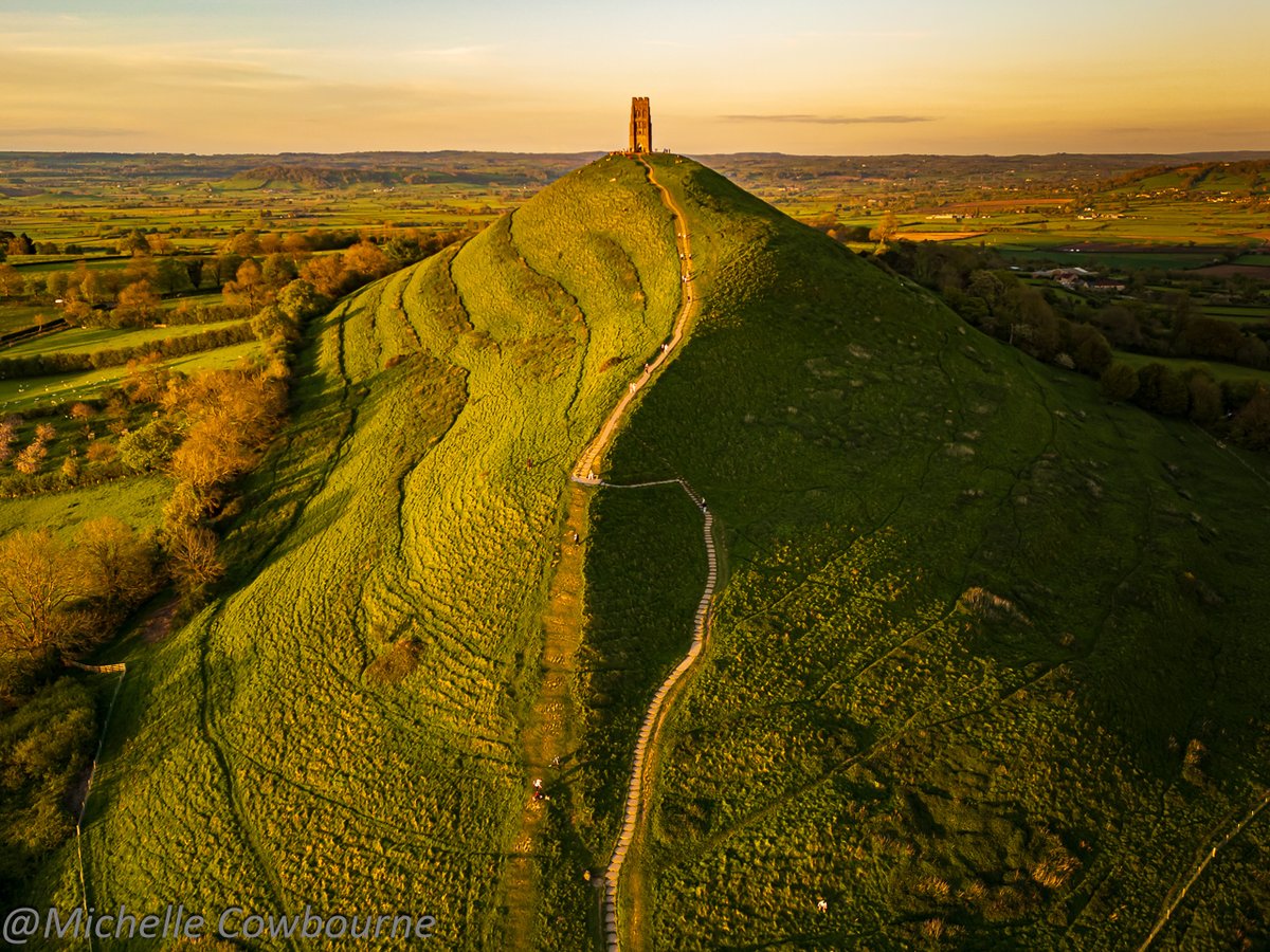 Light and shade....tonight. Glastonbury Tor.