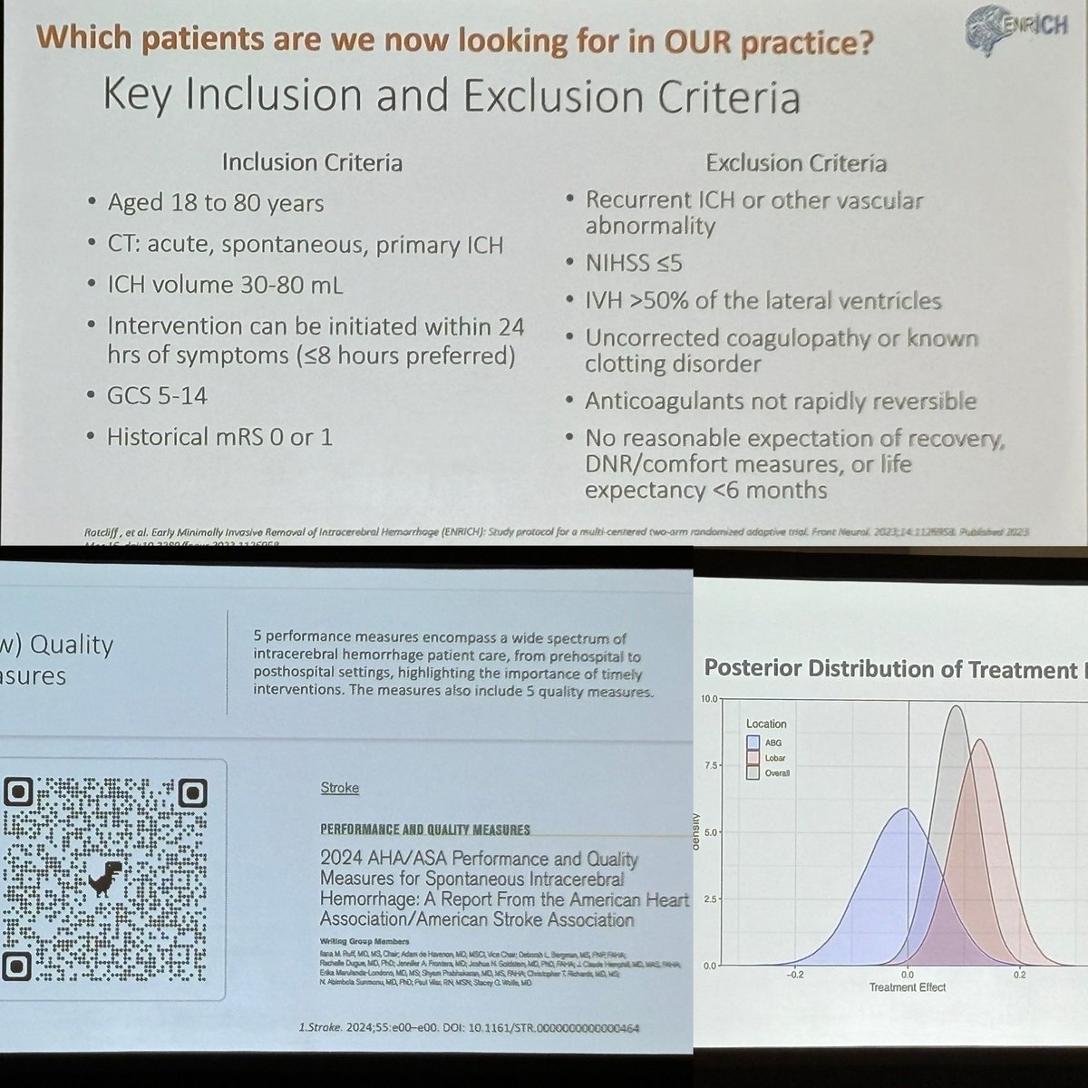 Clemens M. Schirmer, PhD, MBA on applying the ENRICH trial to ICH practice @geisingerneurosurgery #AANS2024 #whatmatters2me #skullbase @AANSNeurosurg @IsaacYangMD @UCLAHealth @UCLANsgy @HarborUCLA @HarborUCLASurg