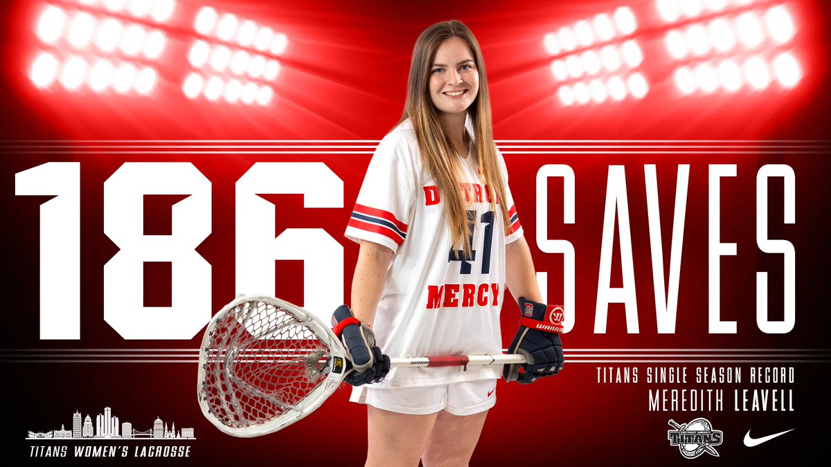 Some great performances this year and congrats to Meredith Leavell on breaking Detroit Mercy's single season saves record with 186 stops on the season, overtaking Brett Yenger's 181 in 2010 #DetroitsCollegeTeam ⚔️🥍