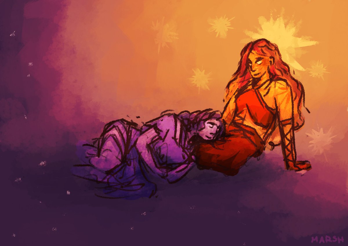 themarshwitch's tweet image. grateful to be a lesbian in these trying times  

#dimension20 #dimension20fanart #fantasyhigh