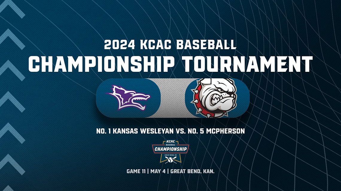 2024 KCAC Baseball Championship Tournament — No. 1 @kwucoyotes vs. No. 5 @MAC_Bulldogs (6:45 PM CST) #KCACbsb Tickets: bit.ly/3xEtTiW Live Stream: bit.ly/3UuZ3RG Live Stats: bit.ly/3w8ISkW @NAIA @NAIABall @exploregbks