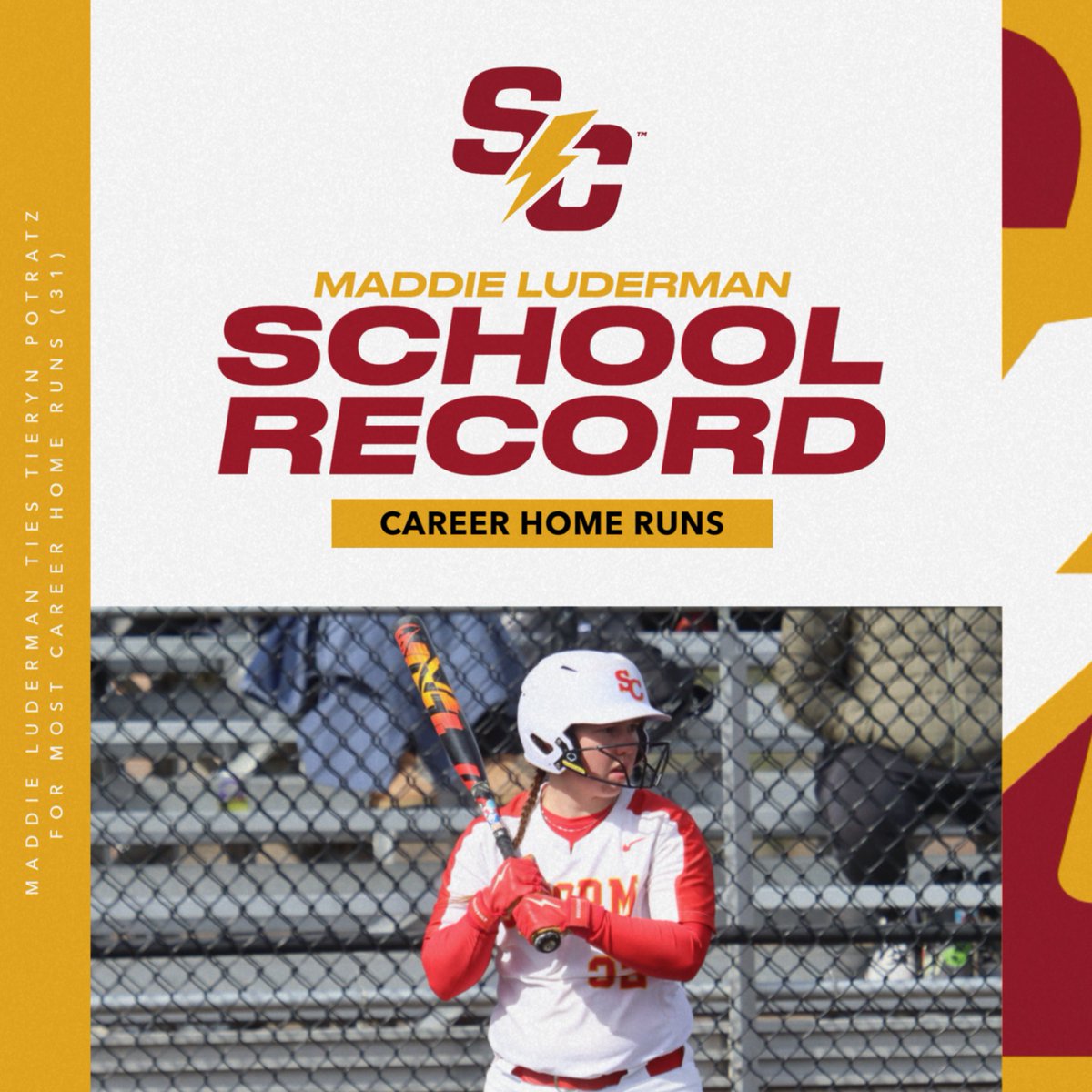 Storm win! Simpson comes from behind to claim game one against Luther, 4-3! Maddie Luderman also ties the program's all-time home run record! #rollriversSB