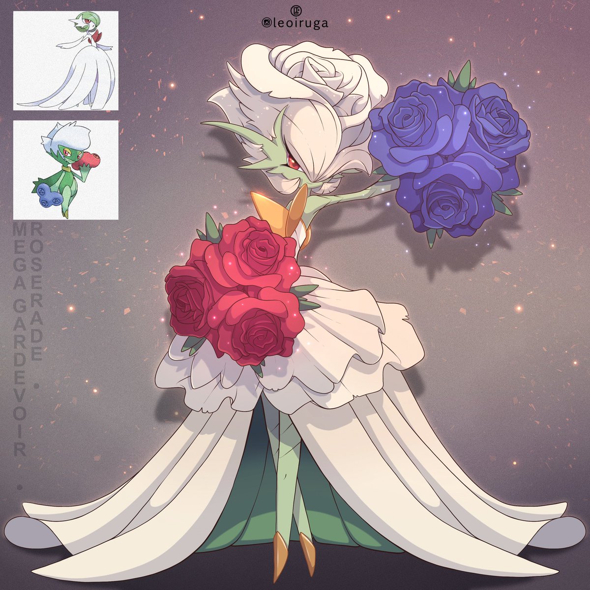 Mega Gardevoir and Roserade Fusion ❤️💙
(Commission)

#pokemon #pokemonart #gardevoir #roserade #pokeart #poke #pokefusion