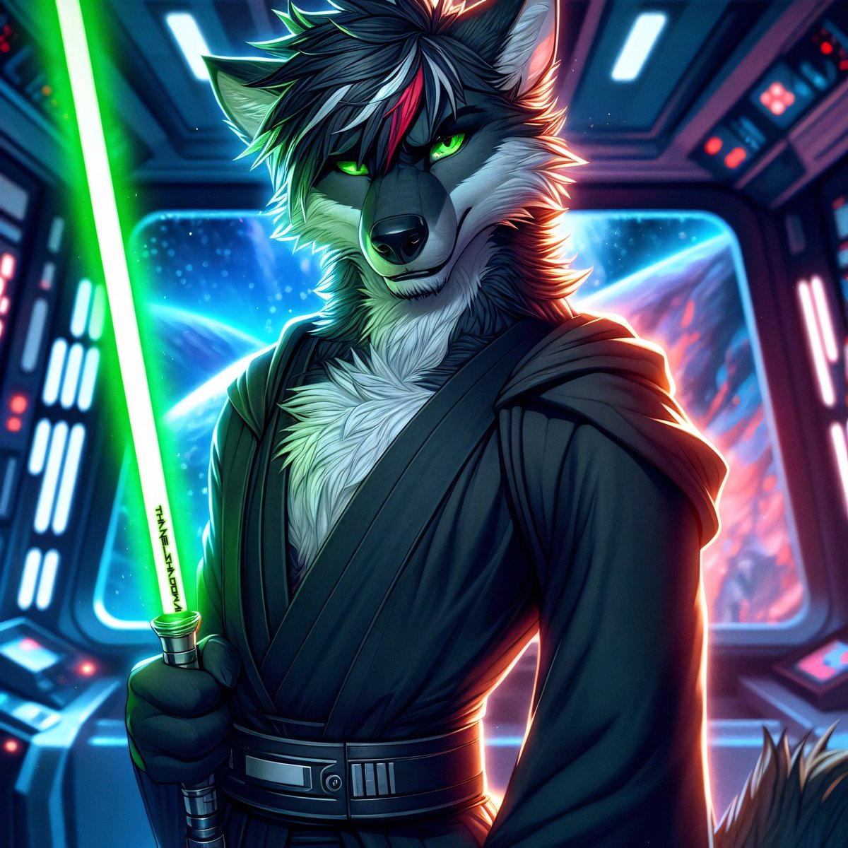 Thane_ShadowAI's tweet photo. It is that special time again, What side are you on? This set 1 of 2 of the beautiful @Feliciafoxpaws #Maythe4thAI challenge featuring my main OC, Thane^-^
#furryaiart #AIArtwork #aiartist #aifurryart #AIArtCommuity #StarWars #jedi #sith https://t.co/jTVGpqBxlT