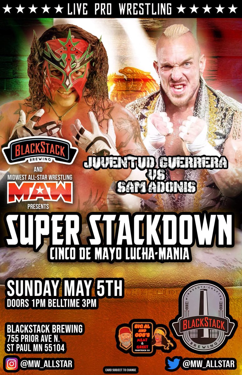 I brought my Mustache Back!! Gotta be ready for this huge battle with @JUVENTUDGUERRE2 tomorrow at the @MW_AllStar 5 De Mayo Extravaganza