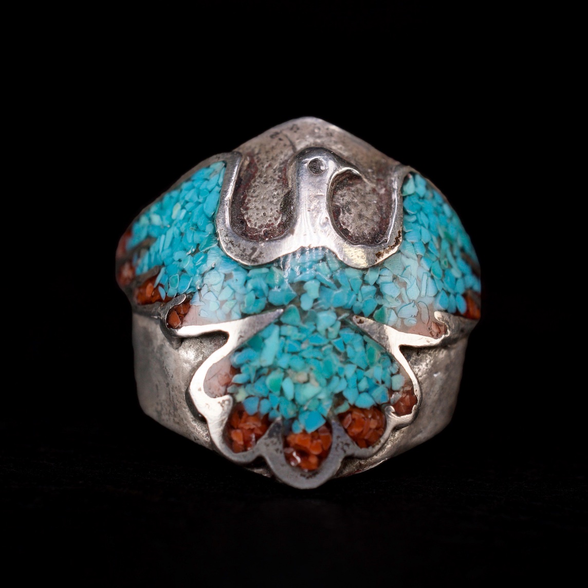 Vintage Native American Navajo Peyote Bird Sterling Silver Turquoise Ring farriderwest.etsy.com/listing/131201… Available at Far-Rider-West.com 
#turquoisering #nativeamerican #indianjewelry #peyote #western #Navajojewelry #turquoisejewelry #mensring #peyotebird
