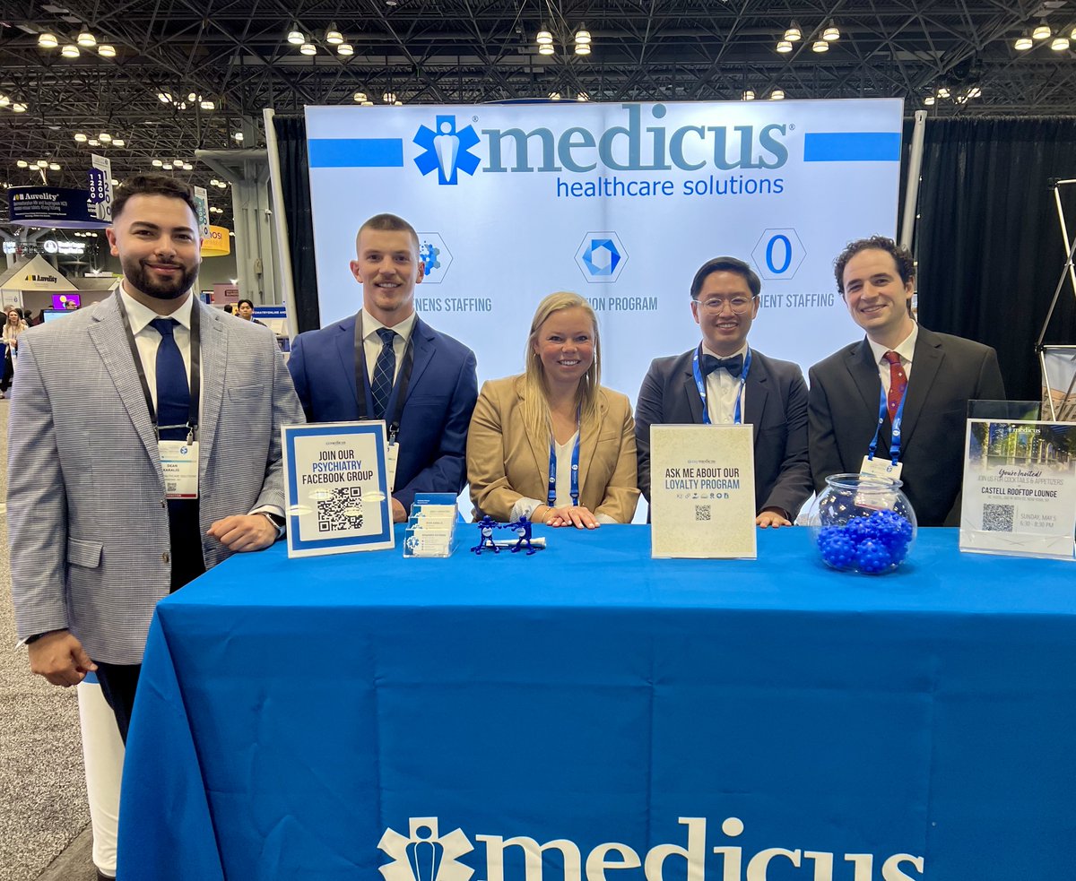 The Medicus team is excited to kick off day 1 of APA! If you’re at the American Psychiatric Association (APA) Annual Meeting in New York City, visit us at booth #825 to learn about our #psychiatry locum opportunities! #APAAM24 #Psychiatrists #LocumTenens