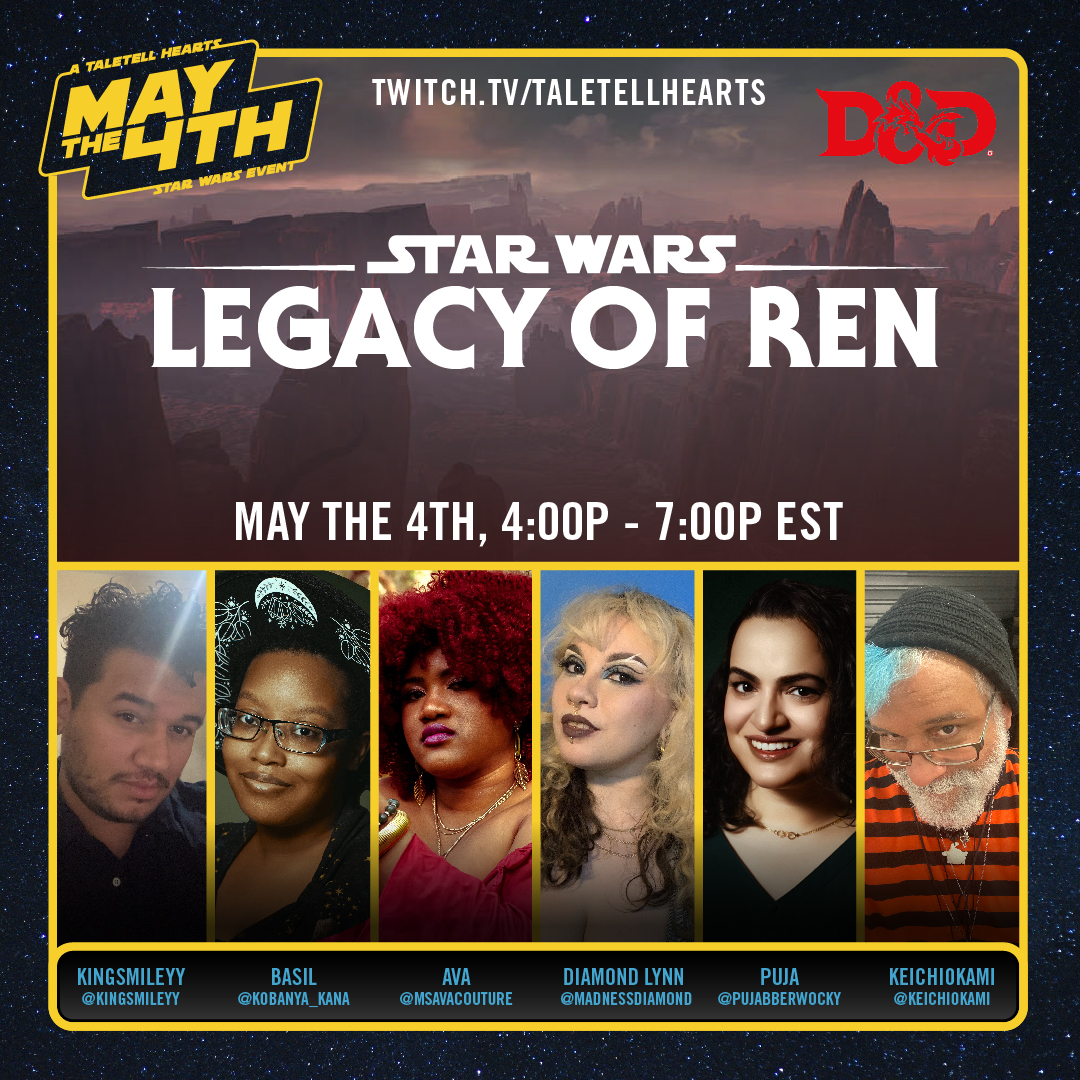 We will be live at 25 minutes! 
#TTRPG #MayTheFourthBeWithYou #ActualPlay