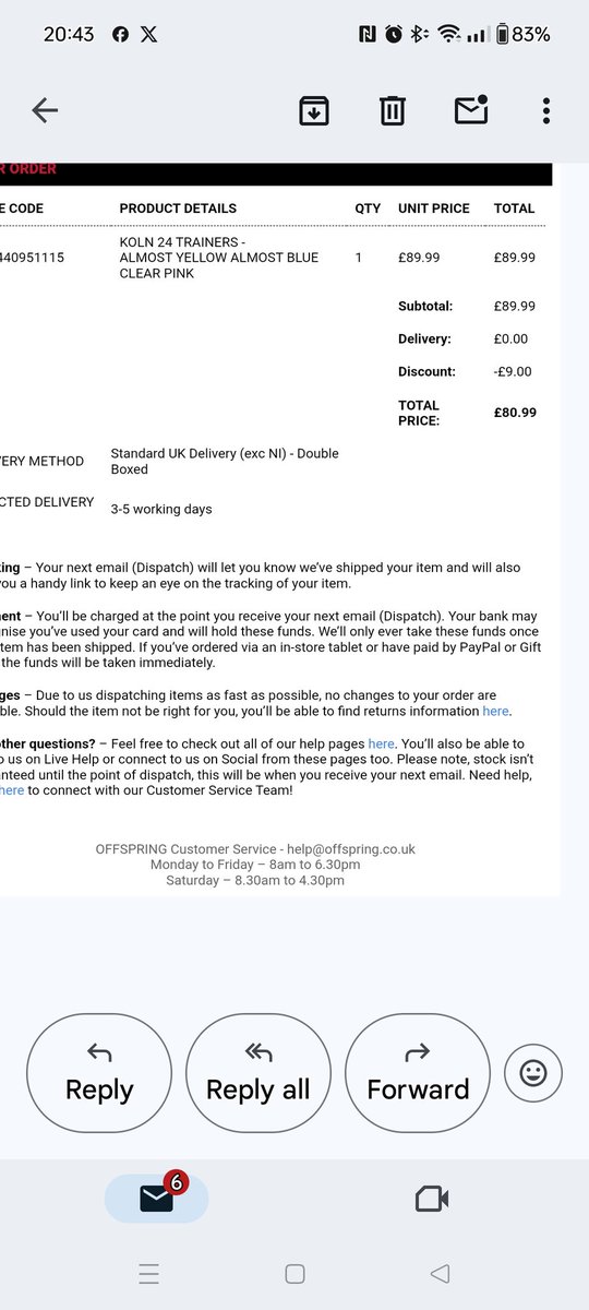 monkeymanone's tweet image. Sick and tired of /// releases. Just different colours of the same shoe. Not bothering any more.
What,  10% discount on the Koln 24, go on then as it's rude not to🫣🫣