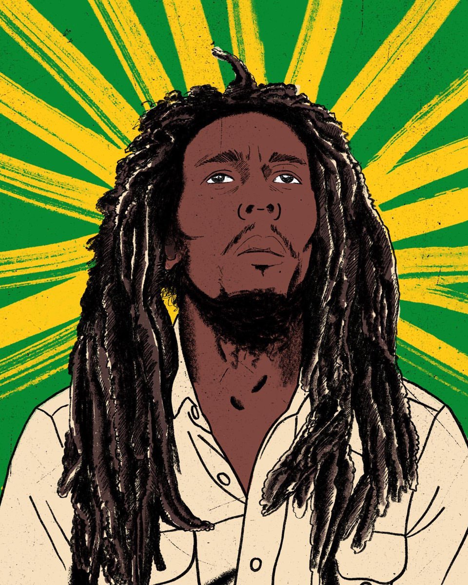 “Every man got a right to decide his own destiny, and in this judgement this is no partiality.” #Zimbabwe #BobMarley 🎨 by @Jkosanchez #bobmarleyart