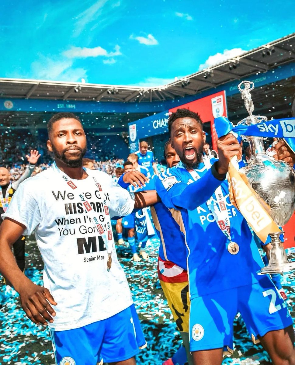 Congrats my brothers @67Kelechi x @ndidi25 for winning the EFL Championship with Leicester City. Na Una Dey run am 👏🏾🔥. • #iheanacho #ndidi #leicestercity #nigeria #supereagles