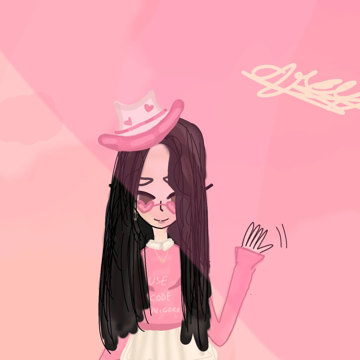 @AshleyTheUni HERE IS UR ROBLOX AVATAR TWO BACKGROUND VERSIONS💕 send me to therapy I have been drawing so much💔