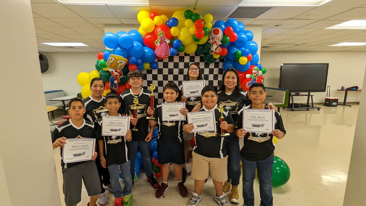 OES_Ocelots's tweet image. 🎮🏆Congrats to our Roaring Shadows Esports team on a job well done at the LFCISD Elementary Esports tournament! Thank you to our coaches Ms. V &amp;amp; Mrs. Martinez. 
Winners:
🏆1st Time Trials- Arturo S.
🏆6th Time Trials- Gonzalo G.
🏆1st 2 vs 2- Logan/Abdiel
🏆3rd 2 vs 2 - JD/Evan