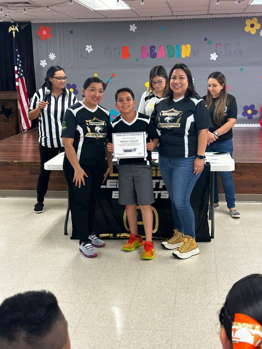 OES_Ocelots's tweet image. 🎮🏆Congrats to our Roaring Shadows Esports team on a job well done at the LFCISD Elementary Esports tournament! Thank you to our coaches Ms. V &amp;amp; Mrs. Martinez. 
Winners:
🏆1st Time Trials- Arturo S.
🏆6th Time Trials- Gonzalo G.
🏆1st 2 vs 2- Logan/Abdiel
🏆3rd 2 vs 2 - JD/Evan