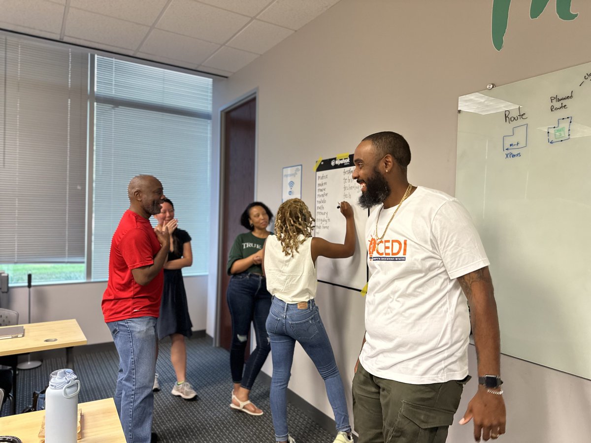 #CEDI... In Person!!! We had a blast building community and refocusing on our goal to get more educators of color certified to teach CS in Texas! This morning was refreshing and I'm excited to see our teachers progress... Thanks for hosting us @improving! @weteachcs @NSF