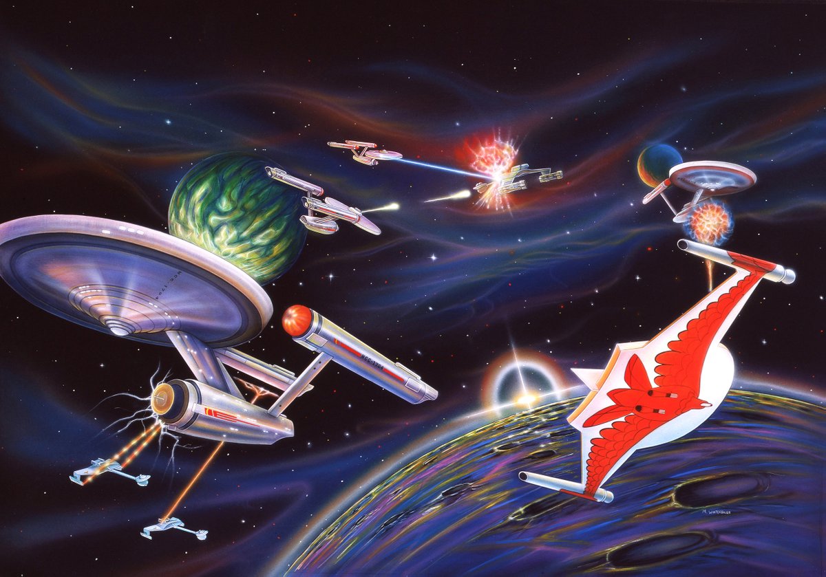 My cool Star Fleet Battles painting 1991! #popculture #illustration #movieart #StarFleetBattles