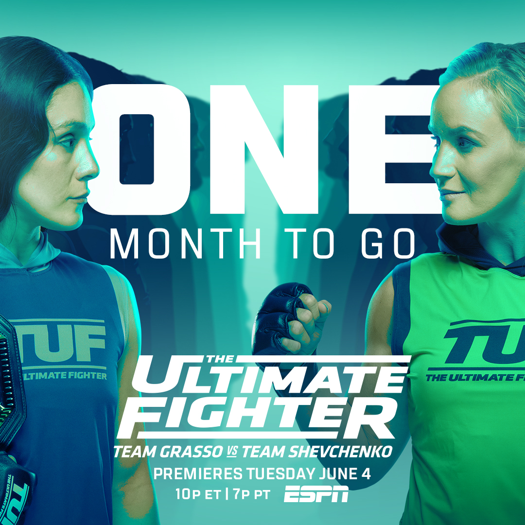 ONE MORE MONTH‼️ The @UltimateFighter will be back before you know it! [ Streaming on @ESPN | #TUF32 ]