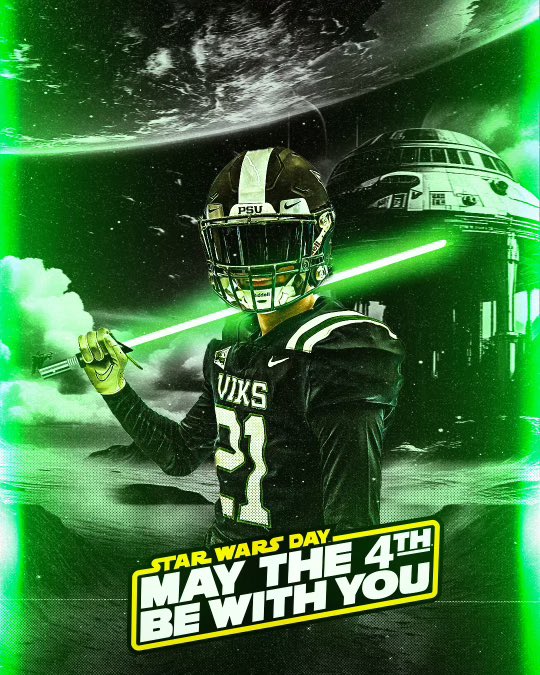 Where do you have the Star Wars characters playing positionally? Our picks: Wookiees on the O-Line Mandalorians at Linebacker Jedis at Wide Receiver IG-11 at QB Darth Maul at Safety #GoViks | #DefendTheShip | #Maythe4thbewithyou