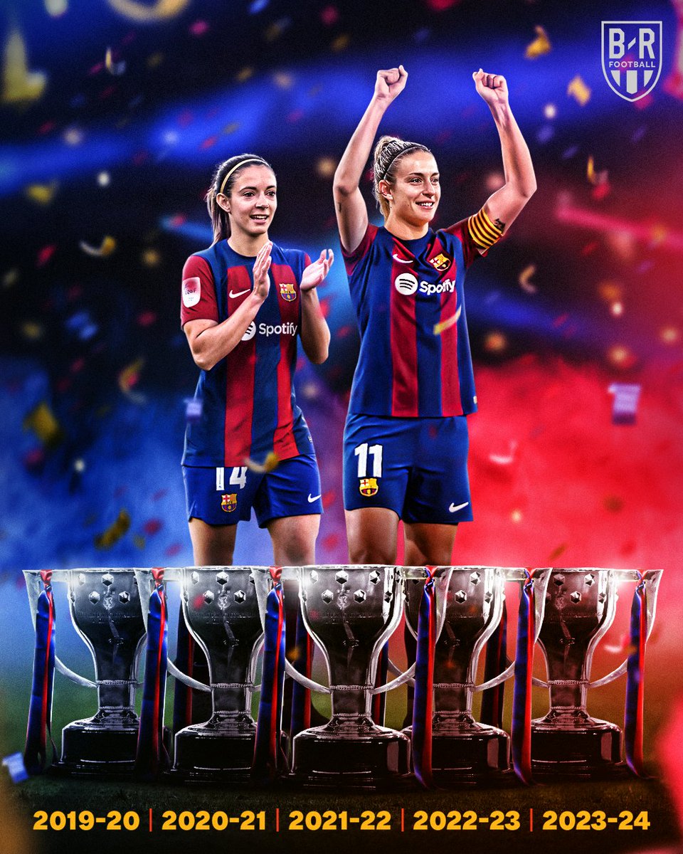 🏆🏆🏆🏆🏆 BARCELONA FEMENÍ ARE CHAMPIONS OF SPAIN FOR THE FIFTH STRAIGHT SEASON