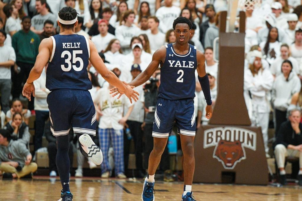 Can Yale clinch a third straight Ivy League title? Catch them against Princeton this Sunday!  #IvyLeagueTournament #YaleVsPrinceton #MarchMadness2023 Tune in at 12 PM ET on ESPN2!
