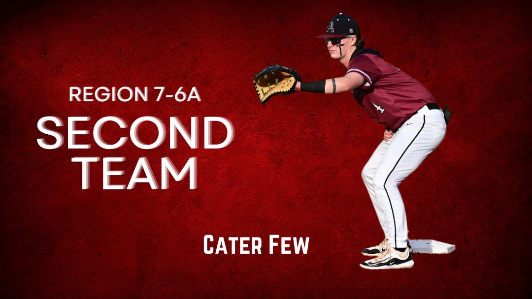 Congratulations to Carter Few for being selected to the Second Team All-Region 7-6A! #WinTheDay #ForTheRetta