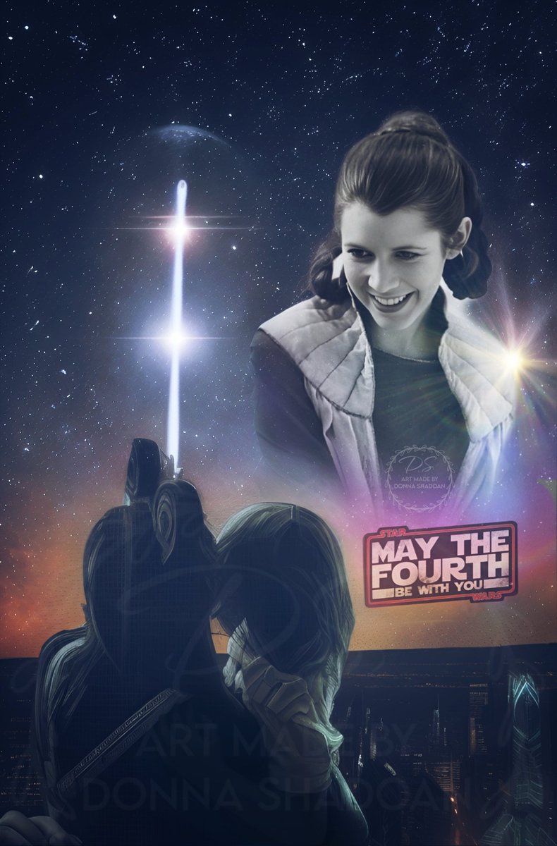 @praisethelourd I made another art and I hope it is ok.  #MayTheFourthBeWithYou #carriefisher #princessleia #lightsaber #StarWarsDay #StarWars