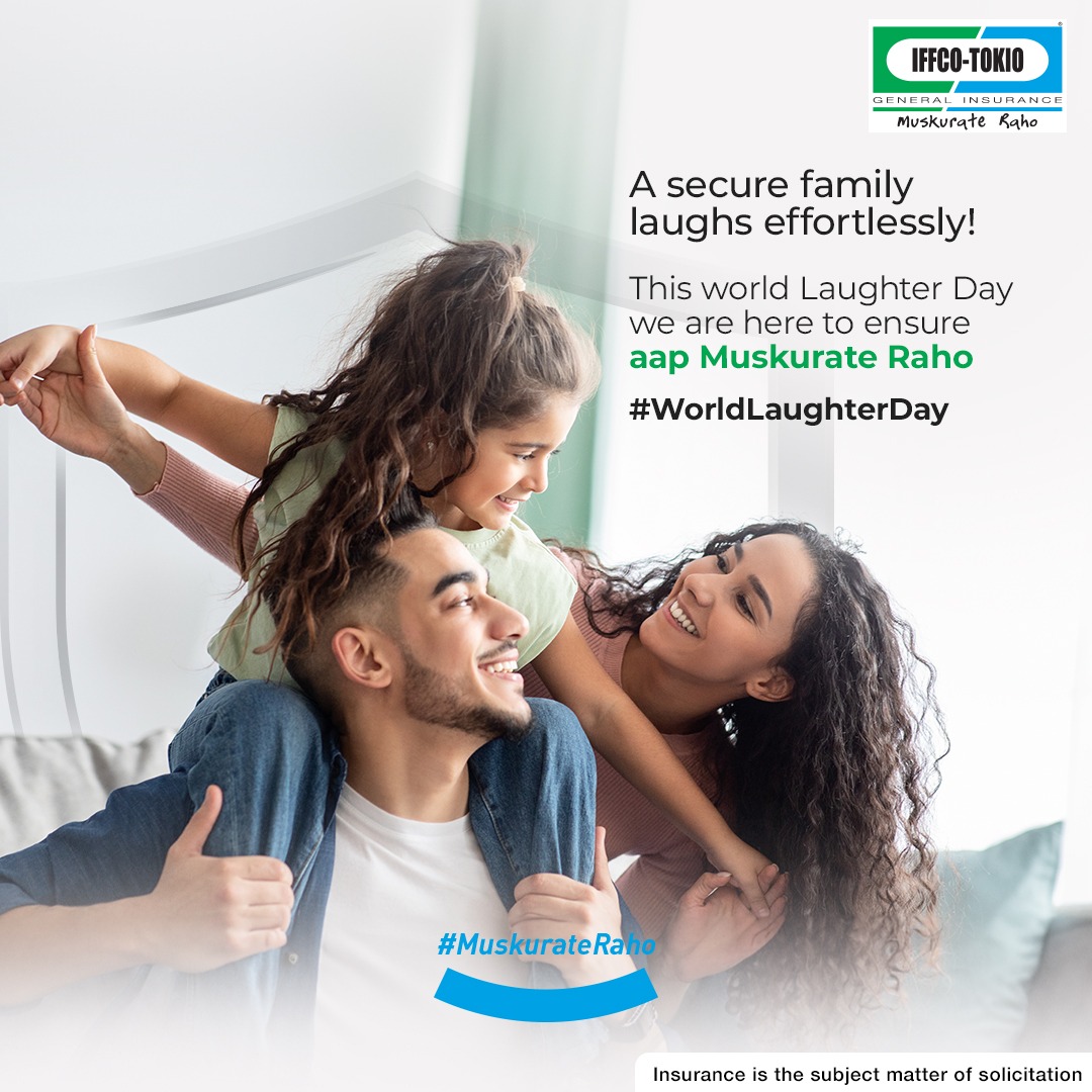 This #WorldLaughterDay let’s make a promise to each other – Commit to a health plan that ensures your peace of mind, and let us ensure you a laughter that never fades #MuskurateRaho #IFFCOTOKIO