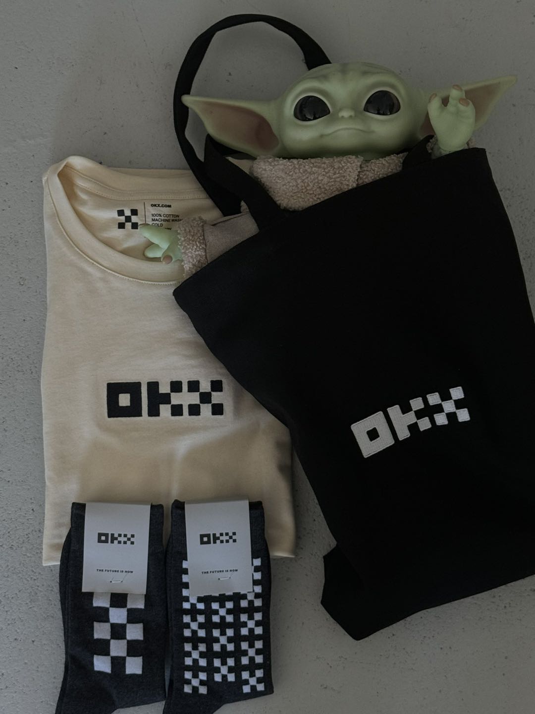 OKX on X Baby Yoda loves his new outfit StarWarsDay https t lsTJPtAHPe X