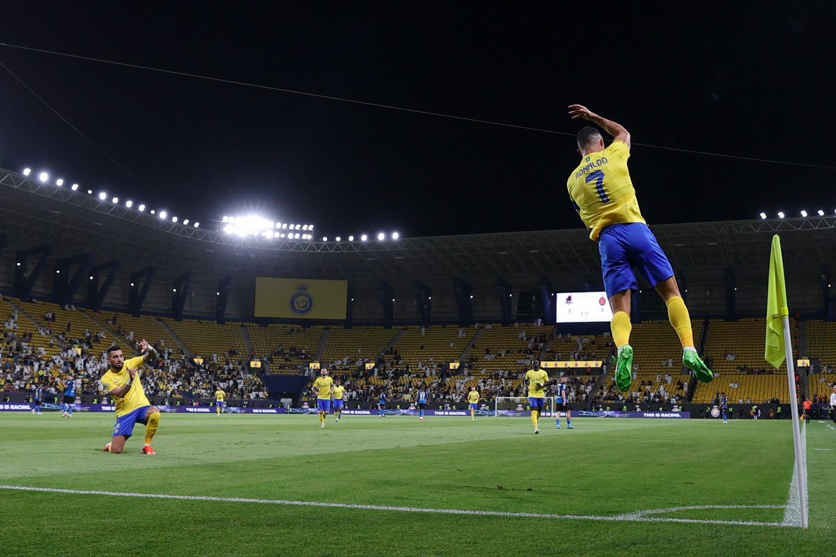 #صور .. #دوري_روشن: #النصر يفوز على #الوحدة بسداسية نظيفة #صحيفة_المدينة