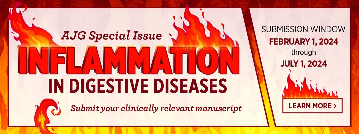 Call for Papers: 🔥Inflammation in Digestive Diseases🔥 Submit manuscripts examining inflammation in digestive disorders, providing insights into challenges faced by clinicians from diagnosis to treatment Submit by July 1, 2024 ➡️ gi.org/call-for-papers @MLongMD @JasmohanBajaj