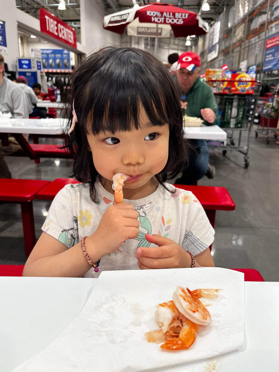 Her dad hates shrimp. “Bugs from sea,” he said.