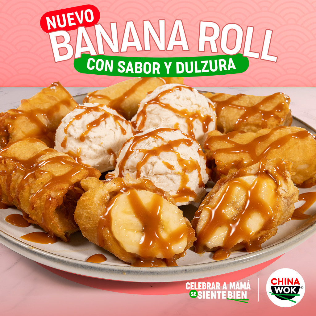 La dulzura y el sabor se unen en nuestros nuevos Banana Rolls! Ven con mamá  este mes y déjate sorprender por esta deliciosa novedad🤩, image size:1024x1024