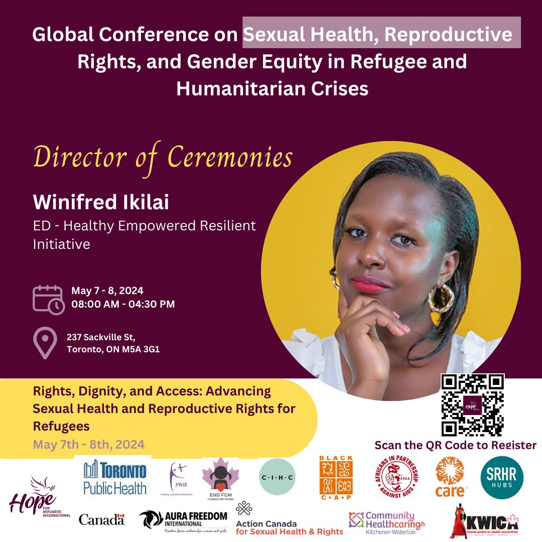 We are very proud to have @raelwyne as an official Master of Ceremony at our conference. With her charisma and professionalism, Winfred will ensure a memorable and impactful event. Learn more: ow.ly/BBch50Rww7T #RefugeeHealth #SRHRForAllRefugees #RefugeeRights