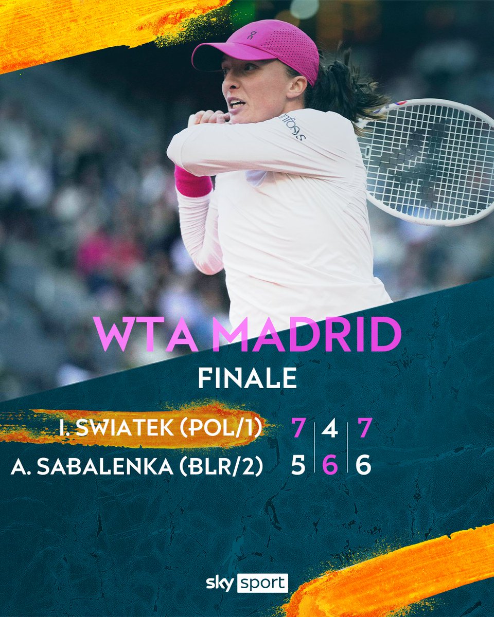 Die Tennis-Weltranglistenerste Iga Swiatek hat zum ersten Mal das WTA-Turnier in Madrid gewonnen. Die Polin setzte sich in einem dramatischen Finale gegen die an Position zwei gesetzte Titelverteidigerin Aryna Sabalenka  durch. #skytennis #mmopen
