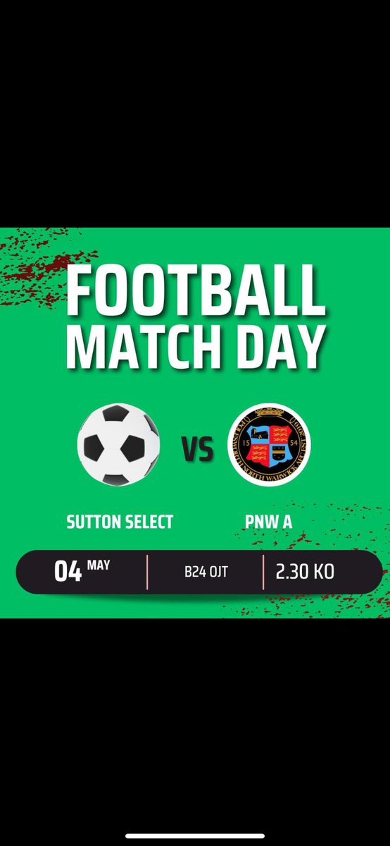 Sutton select  2 - 1 PNW 

Not the way we wanted to end the season after being in such great form but nevertheless, great fight and effort from the lads this last 6 games to keep the poles up In my 1st year of mangerment. Roll on next year! UTP #learningcurve