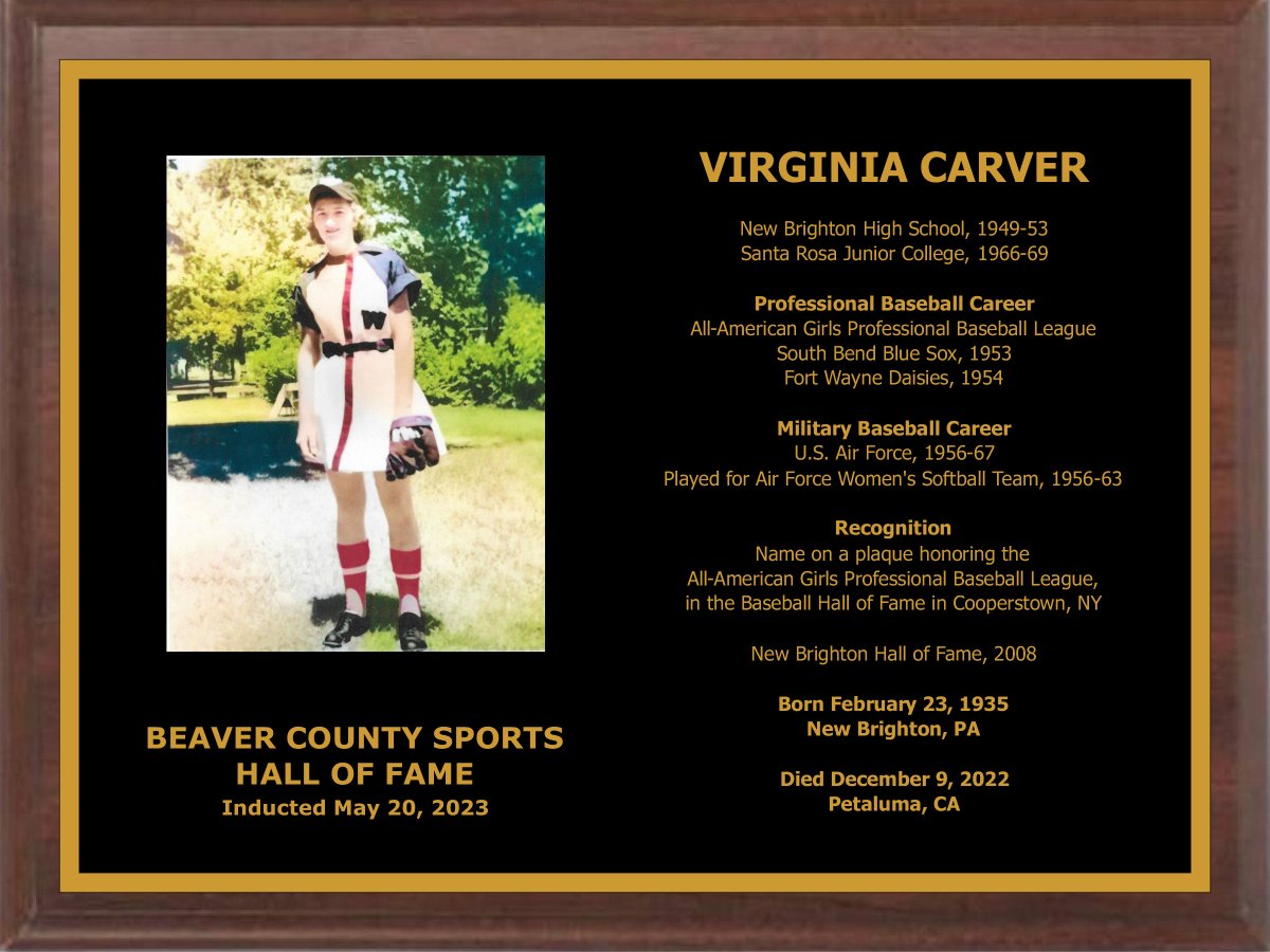 Adding Virginia Carver's 2023 induction into the Beaver County Sports Hall of Fame to the Women's Baseball Heritage Trail, Pennsylvania currently has the most locations of any state with 40. Illinois is a close 2nd with 37 and Michigan occupies 3rd with 24. #WBHT #WIBW2024